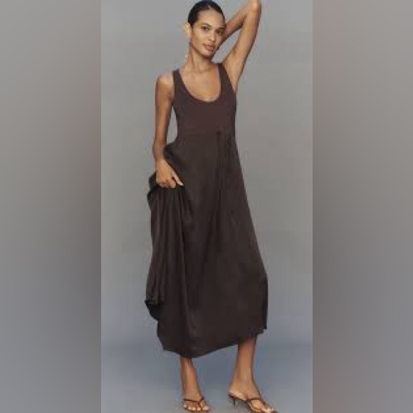 Anthropologie Dresses & Skirts - 🕠 NWOT | by Anthropologie | Gemini | Tank Maxi | Mixed Media | Cocoa | MP